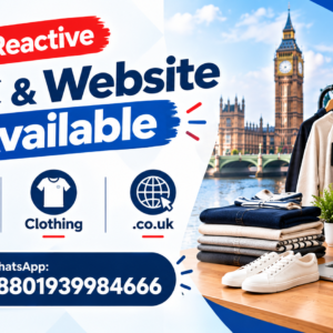 Reactive GMC & Website Available (UK, Clothing, .co.uk)
